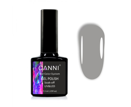 Изображение  Gel polish CANNI 1053 grey, 7.3 ml, Volume (ml, g): 44992, Color No.: 1053