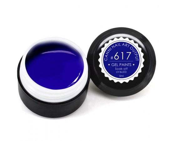 Зображення  Гель-фарба CANNI 617 пастельно-синя, 5 мл, Об'єм (мл, г): 5, Цвет №: 617