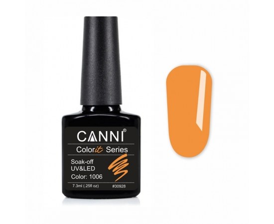 Изображение  Gel polish CANNI Colorit 1006 tangerine, 7.3 ml, Color No.: 1006