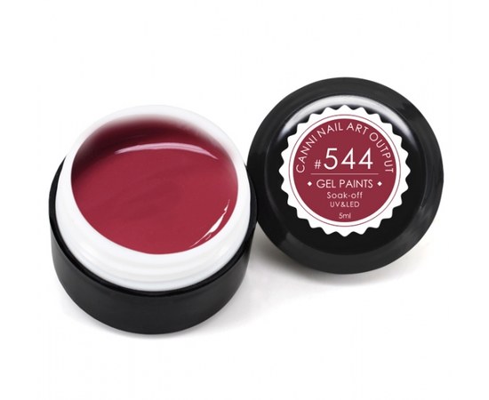 Изображение  Гель-краска CANNI 544 коричнево-бордовая, 5 мл, Объем (мл, г): 5, Цвет №: 544