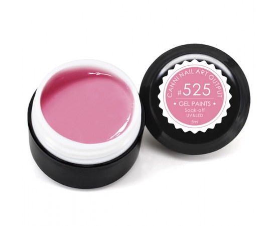 Изображение  Gel paint CANNI 525 pastel light raspberry, 5 ml, Volume (ml, g): 5, Color No.: 525