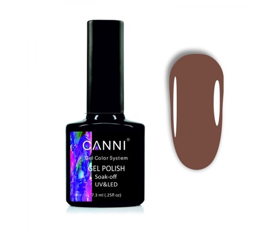 Изображение  Gel polish CANNI 1056 pale brown, 7.3 ml, Volume (ml, g): 44992, Color No.: 1056