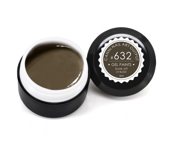 Изображение  Gel paint CANNI 632 coffee, 5 ml, Volume (ml, g): 5, Color No.: 632