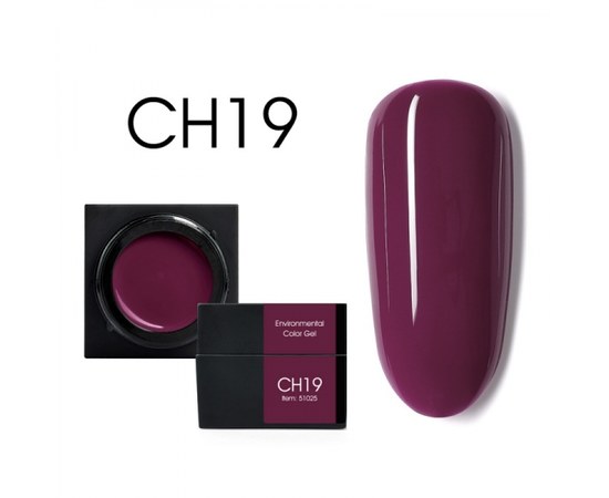 Изображение  Colored mousse gel CANNI CH19 ripe plum, 5g, Volume (ml, g): 5, Color No.: CH19