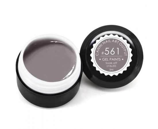 Изображение  Gel-paint CANNI 561 gray asphalt, 5 ml, Volume (ml, g): 5, Color No.: 561