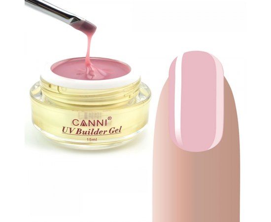 Зображення  Конструюючий гель CANNI 303 Light Pink, 15 мл, Об'єм (мл, г): 15, Цвет №: 303