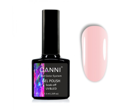 Изображение  Gel polish CANNI 1065 pale pink translucent, 7.3 ml, Volume (ml, g): 44992, Color No.: 1065