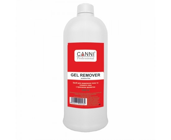 Изображение  Жидкость для снятия гель лака, Gel remover CANNI, 1000 мл, Объем (мл, г): 1000