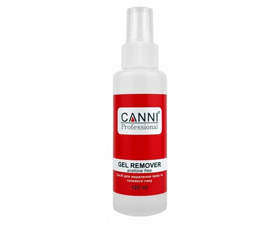 Изображение  Liquid for removing gel polish, Gel remover CANNI, 120 ml with a spray