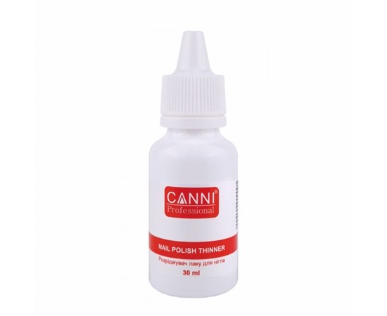 Зображення  Розріджувач для лаку / Nail polish thinner CANNI, 30 мл, Об'єм (мл, г): 30