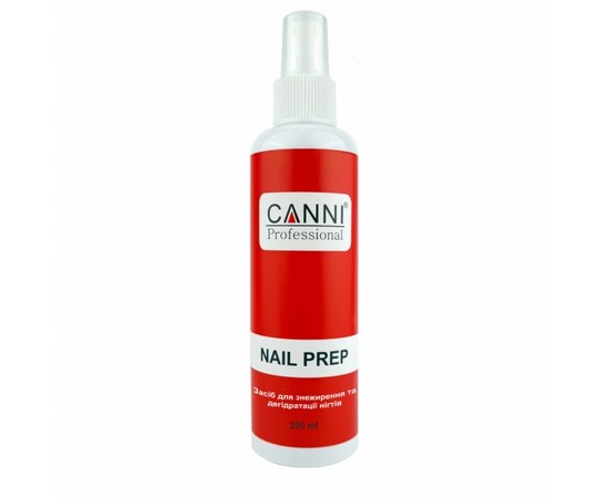 Изображение  Means for degreasing and dehydration of nails, Nail prep CANNI, 220 ml with a spray, Volume (ml, g): 220