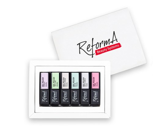 Изображение  Set of gel polishes for manicure ReformA "Pearl"