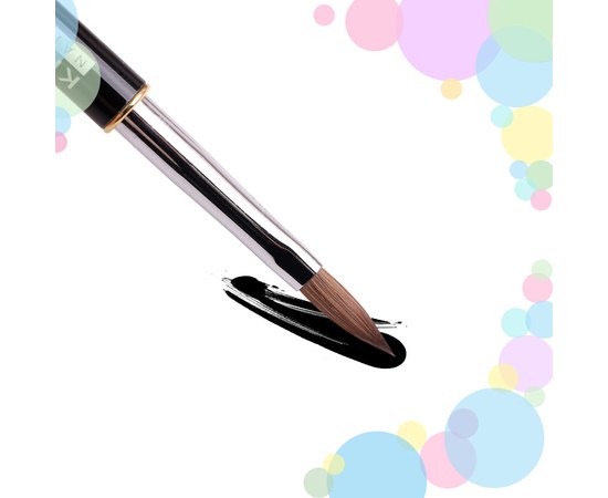 Изображение 2 Brush Kira Nails Acrylic 10 (Kolinsky), Brush size: 10