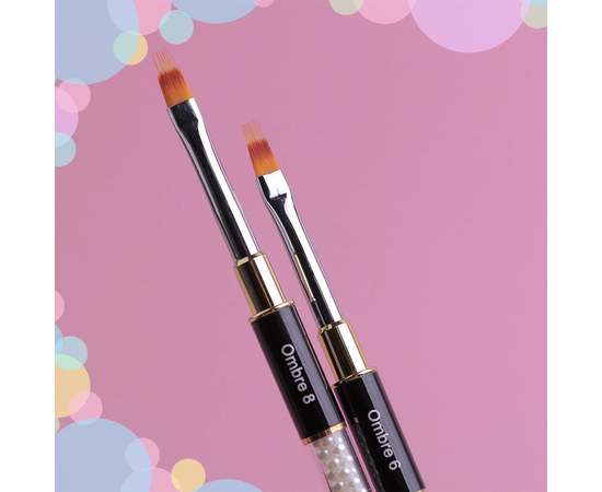 Зображення 3 Пензлик Kira Nails  Ombre 8 (Nylon), Розмір пензлика: 8