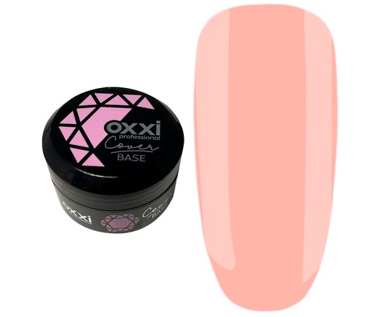 Изображение  Camouflage base for gel polish OXXI Cover Base 30 ml No. 06 beige, Volume (ml, g): 30, Color No.: 6