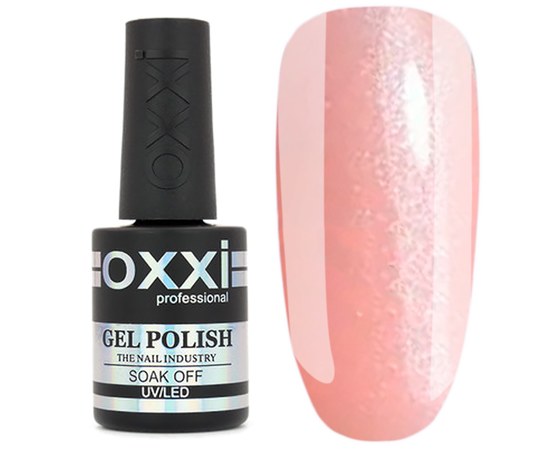 Изображение  Camouflage base for gel polish OXXI Cover Base 15 ml № 08 pale pink with silver shimmer, Volume (ml, g): 15, Color No.: 8
