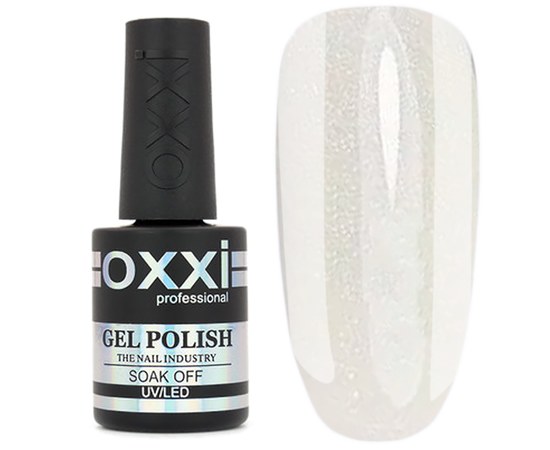 Изображение  Camouflage base for gel polish OXXI Cover Base 15 ml No. 11 white with shimmer, Volume (ml, g): 15, Color No.: 11