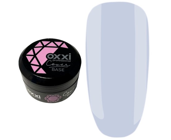 Изображение  Camouflage base for gel polish OXXI Cover Base 30 ml № 15 light purple, Volume (ml, g): 30, Color No.: 15