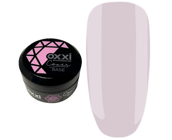 Зображення  Камуфлююча база для гель-лаку OXXI Cover Base 30 мл № 18 молочна рожева, Об'єм (мл, г): 30, Цвет №: 18