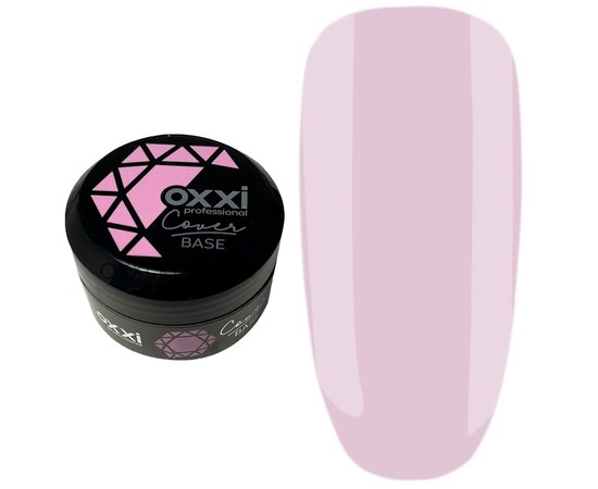 Изображение  Камуфлирующая база для гель-лака OXXI Cover Base 30 мл № 19 сливочная розовая, Объем (мл, г): 30, Цвет №: 19