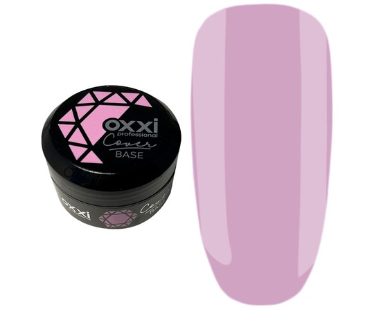 Зображення  Камуфлююча база для гель-лаку OXXI Cover Base 30 мл № 21 рожева, Об'єм (мл, г): 30, Цвет №: 21