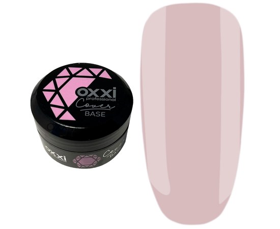 Изображение  Camouflage base for gel polish OXXI Cover Base 30 ml № 22 milky-peach, Volume (ml, g): 30, Color No.: 22