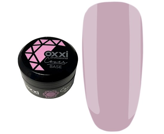 Зображення  Камуфлююча база для гель-лаку OXXI Cover Base 30 мл № 30 бузково-рожева, Об'єм (мл, г): 30, Цвет №: 30
