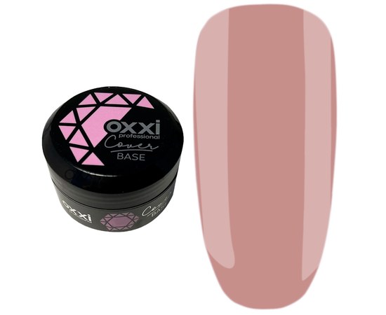 Изображение  Camouflage base for gel polish OXXI Cover Base 30 ml № 34 nude, Volume (ml, g): 30, Color No.: 34