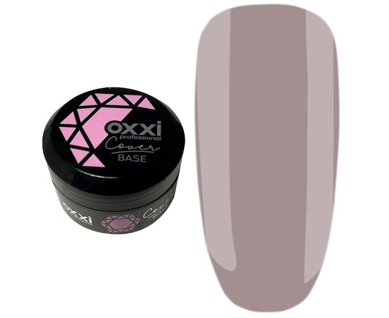 Изображение  Camouflage base for gel polish OXXI Cover Base 30 ml No. 35 light beige, Volume (ml, g): 30, Color No.: 35