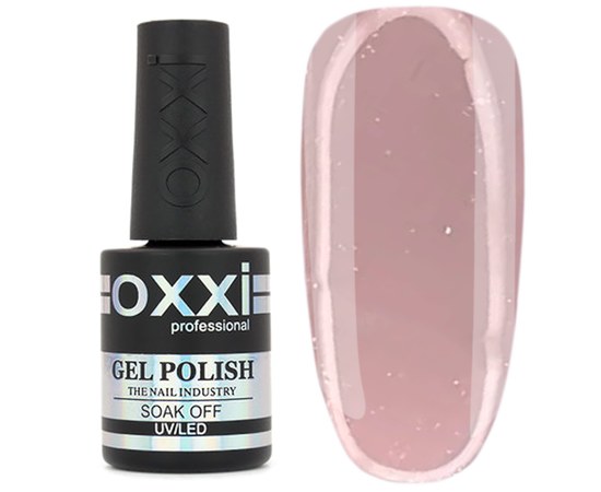 Изображение  Camouflage base for gel polish OXXI Cover Base 15 ml № 36 nude with microshine, Volume (ml, g): 15, Color No.: 36