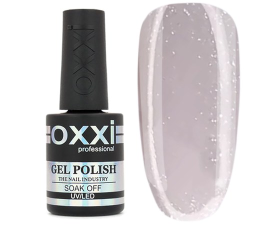 Изображение  Camouflage base for gel polish OXXI Cover Base 15 ml № 37 milky with microshine, Volume (ml, g): 15, Color No.: 37