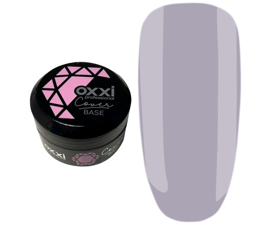 Изображение  Camouflage base for gel polish OXXI Cover Base 30 ml № 38 pale blue, Volume (ml, g): 30, Color No.: 38