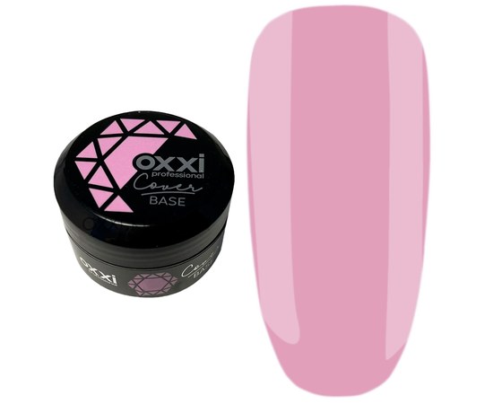 Изображение  Camouflage base for gel polish OXXI Cover Base 30 ml № 39 light pink, Volume (ml, g): 30, Color No.: 39