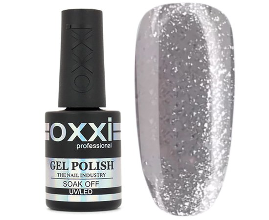 Изображение  Camouflage base for gel polish OXXI Cover Base 15 ml № 40 silver with microgloss, Volume (ml, g): 15, Color No.: 40