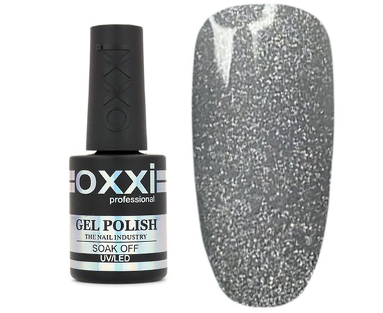 Изображение  Гель-лак магнитный Oxxi Glory 10 мл № 011 графитово-серый, Объем (мл, г): 10, Цвет №: 011