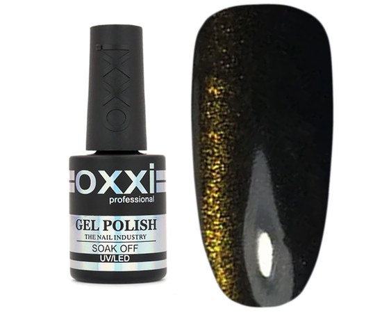 Изображение  Gel polish magnetic Oxxi Super Cat Effect 10 ml, № 1 gold stripe, Volume (ml, g): 10, Color No.: 1