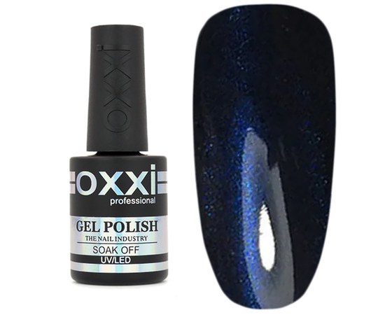 Зображення  Гель-лак магнітний Oxxi Super Cat Effect 10 мл №3 синя смужка, Об'єм (мл, г): 10, Цвет №: 003