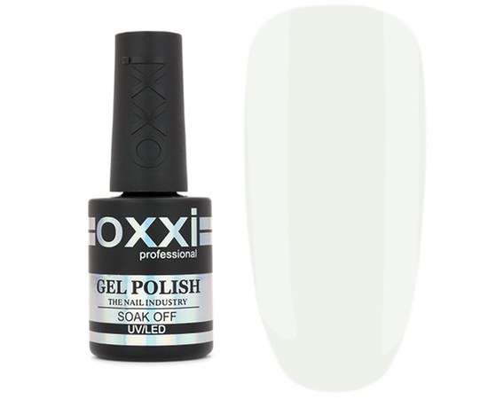 Изображение  Camouflage base for gel polish OXXI Cover Base 10 ml No. 05 white, Volume (ml, g): 10, Color No.: 5