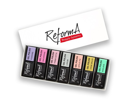 Изображение  Set of gel polishes for manicure ReformA "Pastelove"