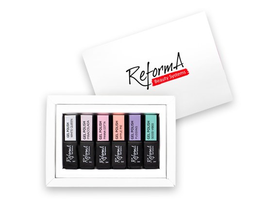 Изображение  Set of gel polishes for manicure ReformA "Air pastel"
