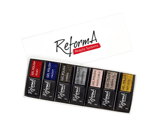 Изображение  Set of gel polishes for manicure ReformA "Luxury Life"