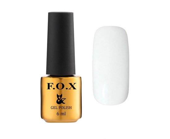 Изображение  Gel polish for nails FOX Waterway 6 ml No. 001, Volume (ml, g): 6, Color No.: 1