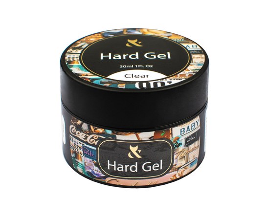 Изображение  Modeling gel for nails FOX Hard Gel Clear, 30 ml, Volume (ml, g): 30, Color No.: clear