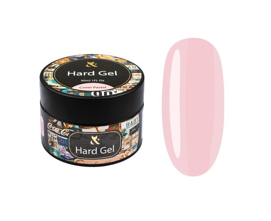 Изображение  Modeling gel for nails FOX Hard Gel Cover Pastel, 30 ml, Volume (ml, g): 30, Color No.: pastel