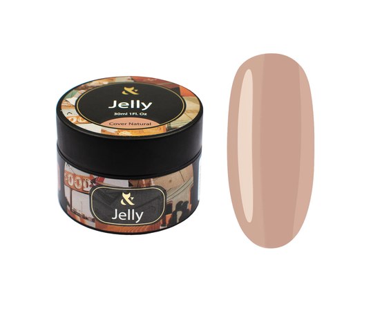 Изображение  Modeling gel for nails FOX Jelly Cover Natural, 30 ml, Volume (ml, g): 30, Color No.: natural