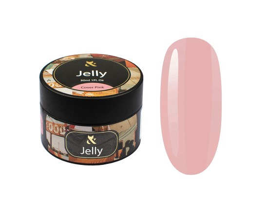 Изображение  Modeling gel for nails FOX Jelly Cover Pink, 50 ml, Volume (ml, g): 50, Color No.: Pink