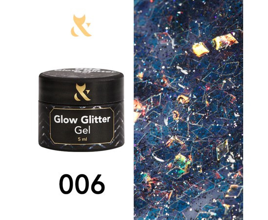 Изображение  Glitter gel FOX Glow Glitter Gel 5 ml № 006, Volume (ml, g): 5, Color No.: 6