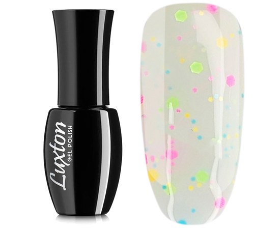 Изображение  Gel polish for nails LUXTON Confetti 10 ml, № 01, Volume (ml, g): 10, Color No.: 1