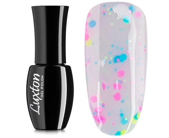 Изображение  Gel polish for nails LUXTON Confetti 10 ml, № 02, Volume (ml, g): 10, Color No.: 2