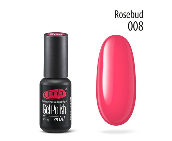 Изображение  Gel polish for nails PNB Gel Polish 4 ml, № 008, Volume (ml, g): 4, Color No.: 8